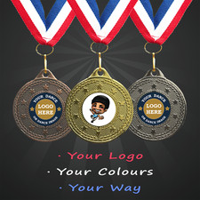 Personalised Street Dance Medals with Ribbon + Engraving + Your Logo