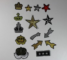 2 Pieces x Stars , Crown  Iron