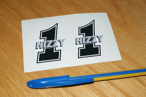 Steve hislop stickers - stickers, (very