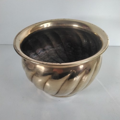 Brass jardinere planter - brass,