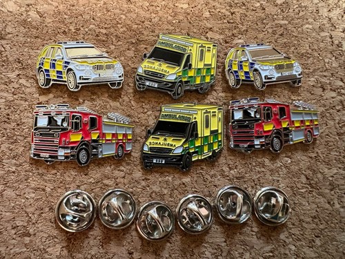 Emergency services enamel - services, pin