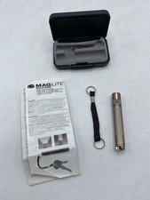 Maglite Solitaire Small Torch Flashlight w/case & key ring AAA Working