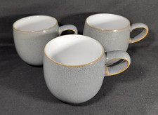 3 x Denby Jet Grey Small Curve
