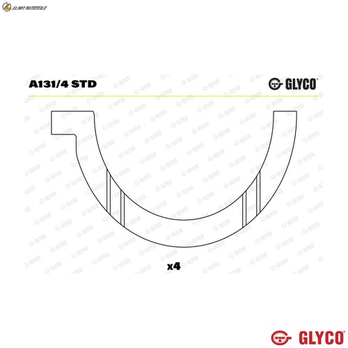 Spacer crankshaft a131 std - a131/4,