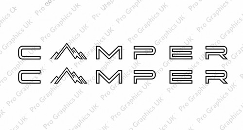 Camper decals stickers - 2, x