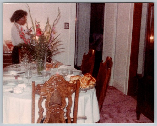 Vtg color snapshot woman - vtg,