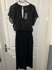 New Look Black Sequin Top