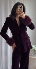Zara velvet blazer with faux - with,