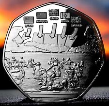 80th Anniversary D-DAY LANDINGS Silver Commemorative Coin. 1944-2024. Normandy
