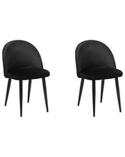 Set of 2 Velvet Dining Chairs