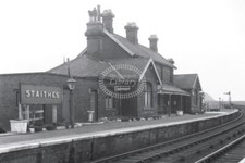 PHOTO  BR British Railways Station View at Staithes in 1958 -N. Stead Collection