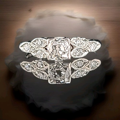 Vintage platinum engagement - vintage,