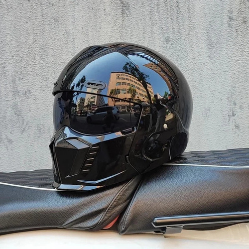 Retro motorcycle helmet - retro, abs