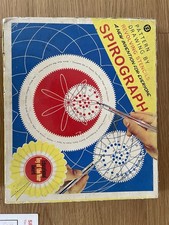 Denys Fisher Vintage Spirograph In Original Box Prop - 3 Missing 3 Wheels Rare