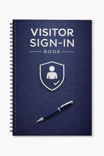 Visitor sign book office - visitor,