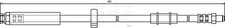 APEC HOS3188 Brake Hose Front