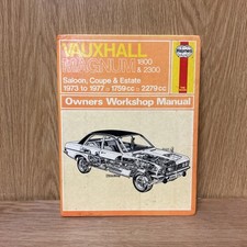 Vauxhall Magnum 1800 & 2300 Haynes Manual 1759CC 2279CC Saloon,Coupe, Estate(13e