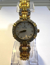 Bulova Watch Gold Tone Ladies