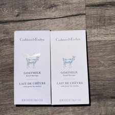 2 X Crabtree & Evelyn Hand Therapy Cream 100g - Goat Milk Hand Lotion 
