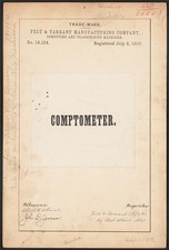 Comptometer felt tarrant trade - felt,