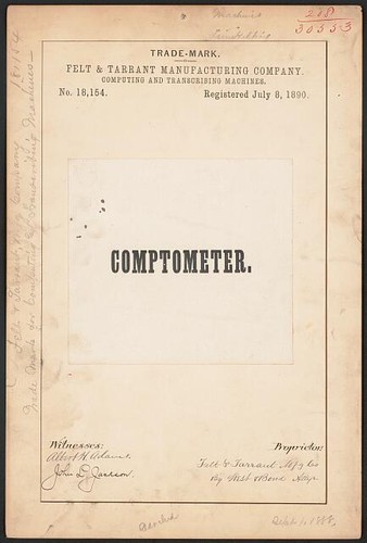 Comptometer felt tarrant - comptometer, trade