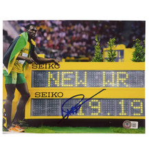 Usain Bolt Signed 200m Olympic