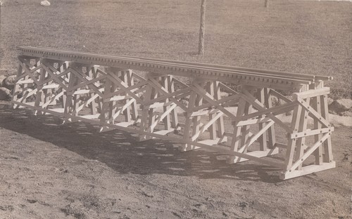 Vintage wooden railroad - wooden,