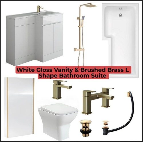 Full bathroom suite white - full,