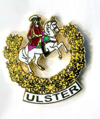 King billy lapel badge ulster - king,