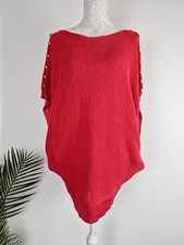 Panacher coral oversized knit - coral,