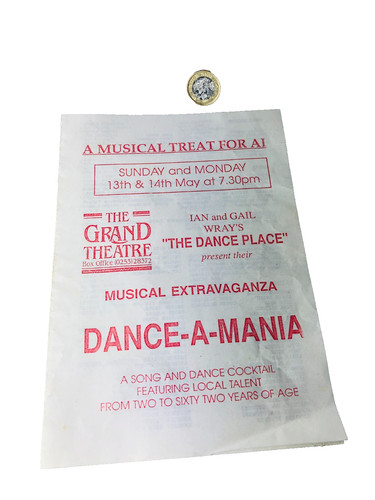Theatre programme dance - programme, a