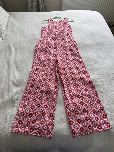Boden pink red white geometric - white,