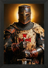 Crusader Knight with Sword and