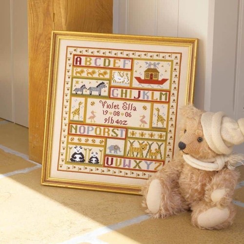 Animal patchwork birth - patchwork, sampler