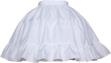 Underskirt 2 Hoops Victorian Skirt Half Slip Girls Crinoline Short Petticoat New