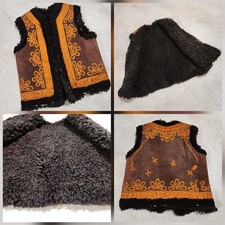 VTG Afghan Vest Womens