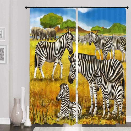 Blue zebra lucky sky - blue,