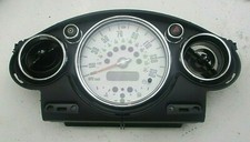 BMW MINI Central Speedometer Instrument Cluster / Heater Vents Chrome - 6978318