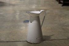 French enamel jug white