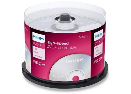 Philips dvd 16x 7gb - 4.7gb, blank