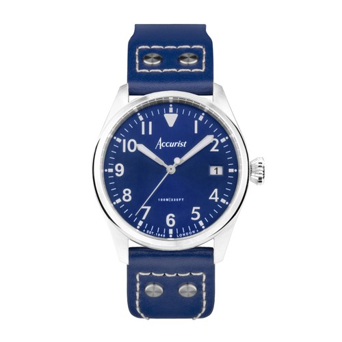 Accurist aviation 41mm mens - accurist,