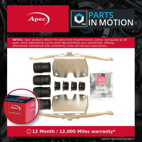 Brake pad fitting kit front - pad,