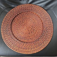 Set of 3 Woven Rattan Charger