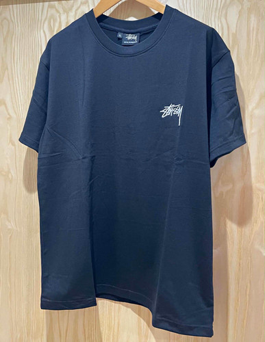 Stussy men black crew - stussy, neck