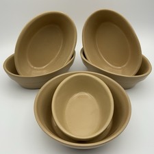 Mason Cash Pie Dishes x6 Individual Oven-to-Plate Single-Serve Bowls Stoneware