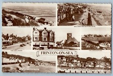Essex England Postcard Frinton on Sea Multiview c1930's Vintage RPPC Photo