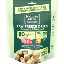 Natures Menu Raw Freeze Dried Dog Food Complete & Balanced 80/20 All Pack Sizes