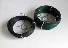 Garden Wire Green PVC Coated General Purpose  Plant Tie Support fixing - 2 rolls
