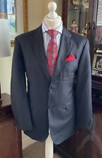 Harvie & Hudson Bozzalla Lesna Cashmere Wool Navy 42 Jacket-Black 39 Trousers