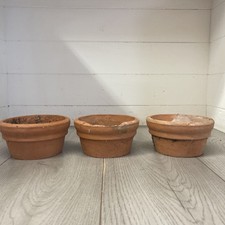 Vintage Terracotta Bulb Pots 15cm X 15cm X 8cm Br29￼